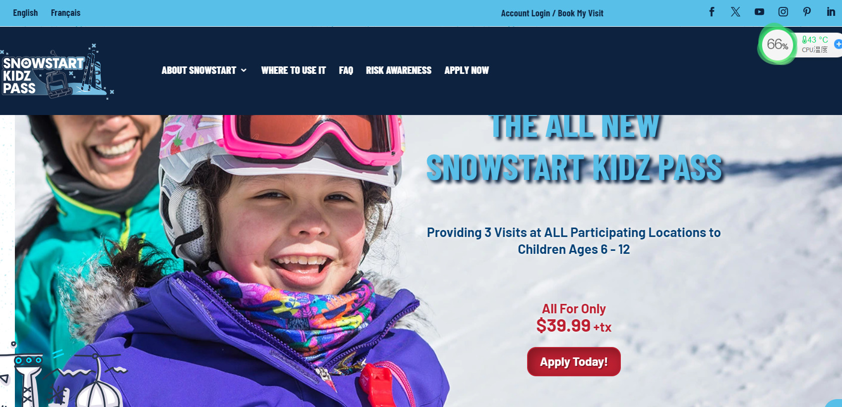 加拿大滑雪学会儿童免费雪票今年有重大调整，SnowStart Kidz Pass，6-12岁儿童均有免费滑雪机会！