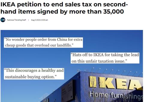 数万加国民众联署倡议：呼吁免税IKEA等商品以减轻生活负担
