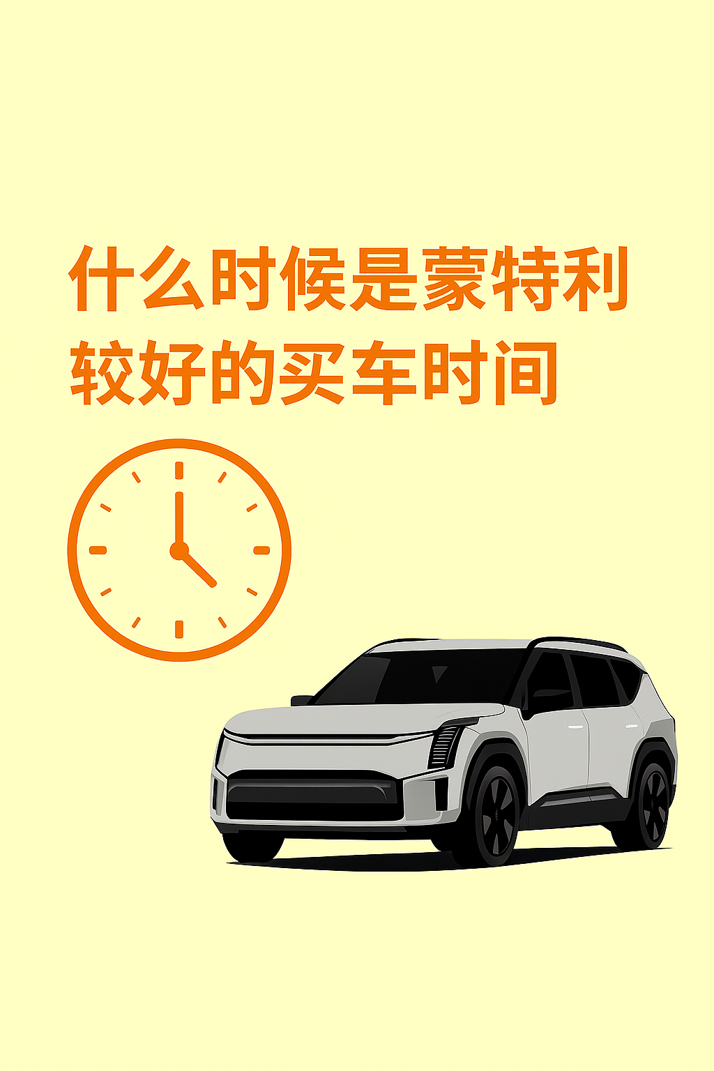 什么时候是蒙特利尔较好的买车时间？
