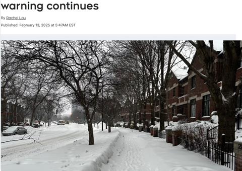 蒙特利尔迎暴风雪 冰封校园多所学校及日托中心紧急停课