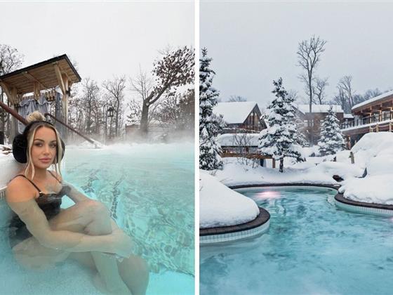 蒙特利尔近郊的北美最大水疗胜地：冬日里如梦似幻的Nordik Spa Village Chelsea