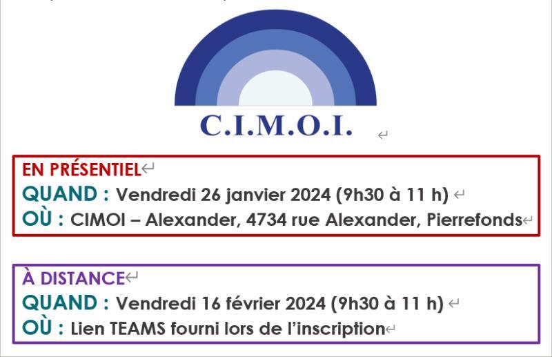 1月26号上午在 cimoi alexander 中心有关于报税的讲座，欢迎新移民光临