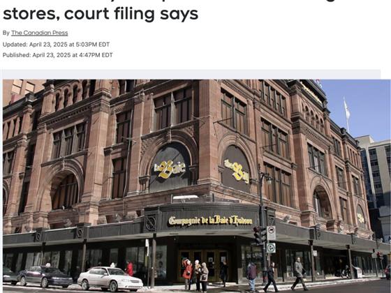 全线清算！The Bay宣布所有门店都将关闭，包括此前排除的六家