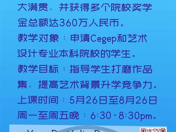 🌿美加艺术名校申请作品集暑期集训班🌿