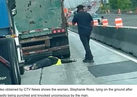 蒙特利尔桥上激烈路怒冲突 女司机遭殃险些失去意识