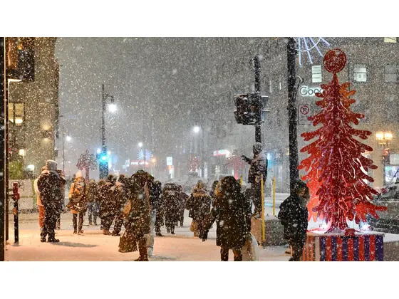 蒙特利尔圣诞前降雪将达15厘米，天气即将变得混乱不堪