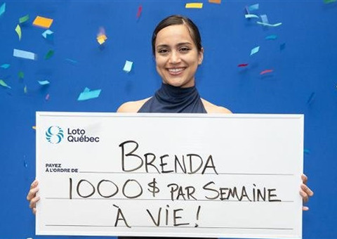 蒙特利尔彩票赢家宁愿每周领1千美元，也不领一百万美元头奖