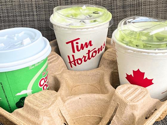 Tim Hortons 推出“100% 纯正”抹茶饮品系列：一次实测评价