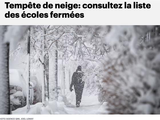 蒙特利尔初雪降临！暴风雪肆虐，魁省多所学校紧急停课