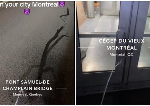 一位蒙特利尔TikTok网红因在城市标志性建筑“随地小便”走红网络