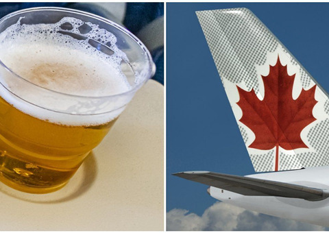 加拿大航空公司全线航班免费供应啤酒、葡萄酒与零食，福利升级