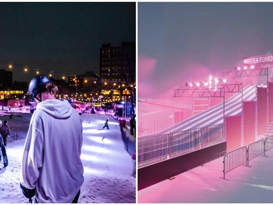 蒙特利尔市中心免费滑道公园回归，6条冷藏雪道迎客
